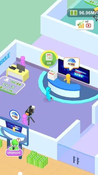 Reporter Life (Репортер Лайф) [МОД: Меню, Бесконечные монеты и Открытые уровни] Screenshot 3