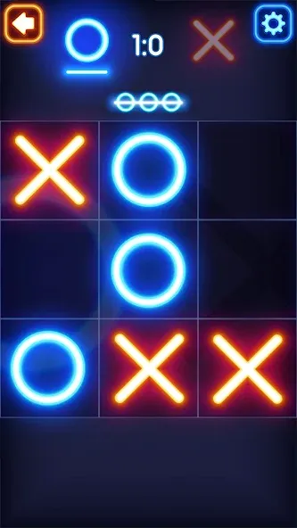 Tic Tac Toe Glow: 2 Players [МОД: Все открыто, Дополнительные деньги и Меню MOD] Screenshot 5