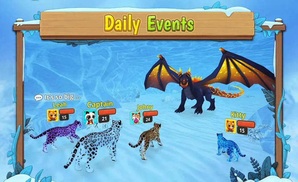 Snow Leopard Family Sim Online [МОД: Бесконечные деньги, Монеты и Мега MOD] Screenshot 4