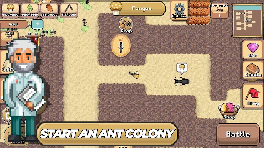 Pocket Ants: Colony Simulator (Покет Муравьи) [МОД: Много денег, Монет и Все открыто] Screenshot 1