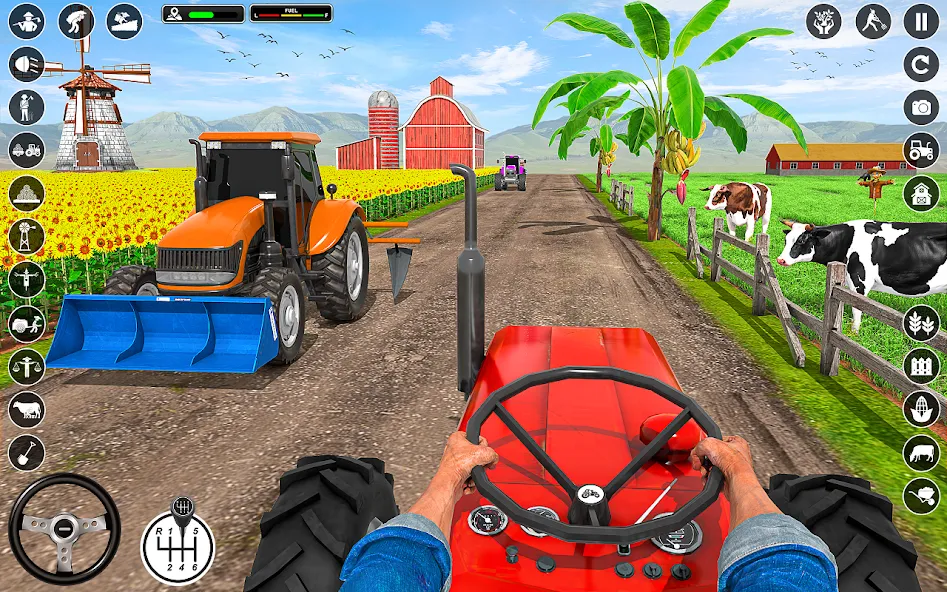 Tractor Farming: Tractor Games (Тракторное хозяйство) [МОД: Много монет, Открытые уровни и Мега MOD] Screenshot 1
