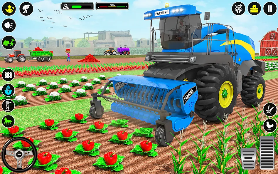 Tractor Farming: Tractor Games (Тракторное хозяйство) [МОД: Много монет, Открытые уровни и Мега MOD] Screenshot 2