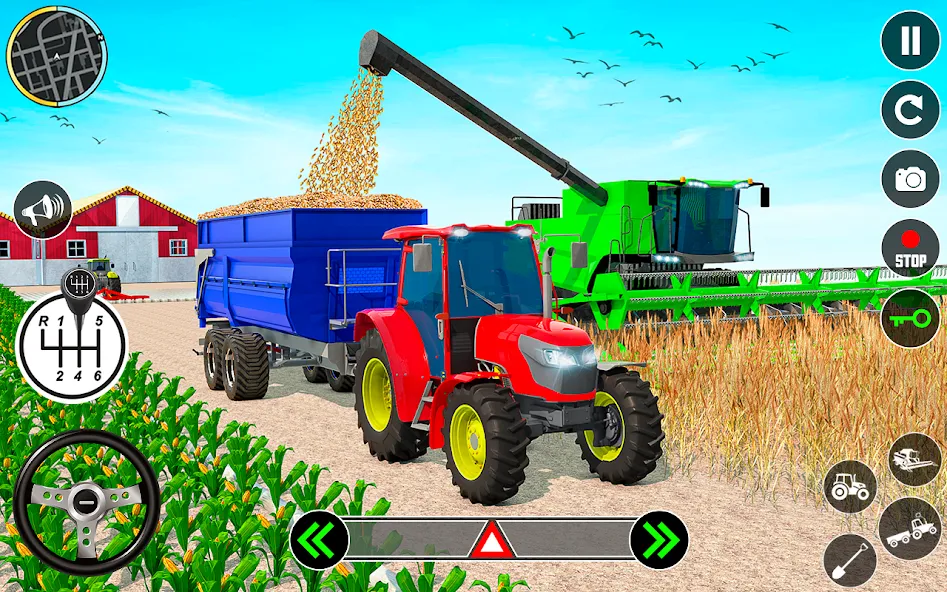 Tractor Farming: Tractor Games (Тракторное хозяйство) [МОД: Много монет, Открытые уровни и Мега MOD] Screenshot 3