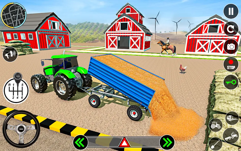 Tractor Farming: Tractor Games (Тракторное хозяйство) [МОД: Много монет, Открытые уровни и Мега MOD] Screenshot 5