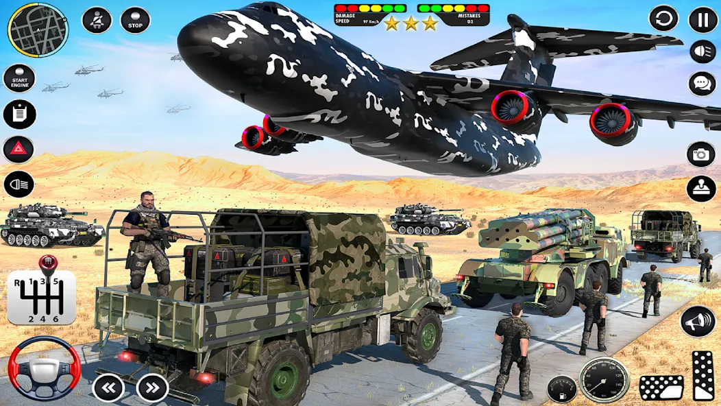 Army Vehicle Transport Truck (Армейский транспортный грузовик для военной техники) [МОД: Деньги, Монеты и Меню MOD] Screenshot 5