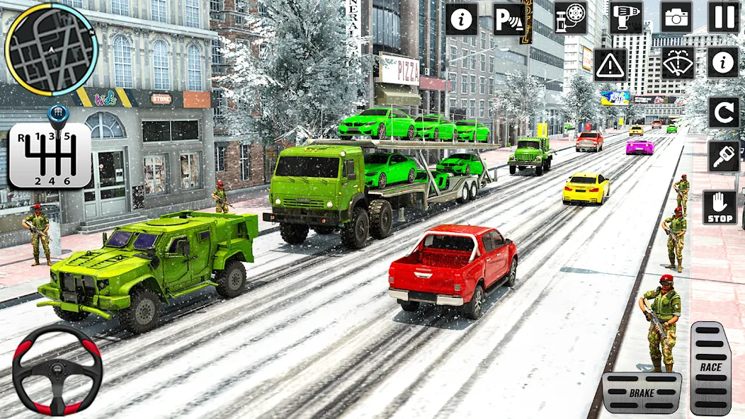 US Army Games Truck Transport (Армейские военные транспортные игры) [МОД: Много монет, Открытые уровни и Мега MOD] Screenshot 5