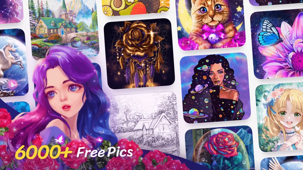 Colorscapes® - Color by Number [МОД: Много монет, Открытые уровни и Мега MOD] Screenshot 1