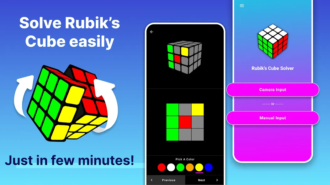 Rubik's Cube Solver [МОД: Меню, Бесконечные монеты и Открытые уровни] Screenshot 1