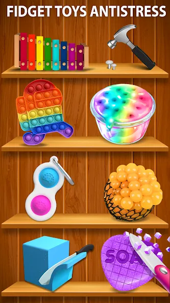 Antistress ASMR: Fidget Toys (асмр игрушки) [МОД: Деньги, Монеты и Меню MOD] Screenshot 3