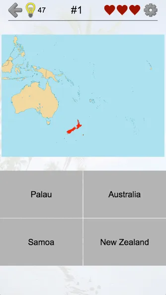 Australian States and Oceania [МОД: Много монет, Открытые уровни и Мега MOD] Screenshot 1