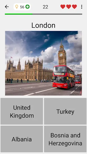 Capitals of the World - Quiz [МОД: Много монет, Открытые уровни и Мега MOD] Screenshot 1