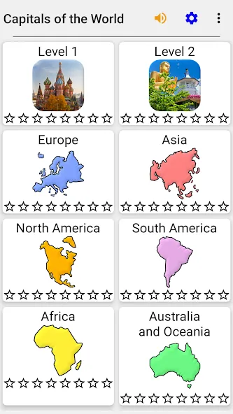 Capitals of the World - Quiz [МОД: Много монет, Открытые уровни и Мега MOD] Screenshot 3
