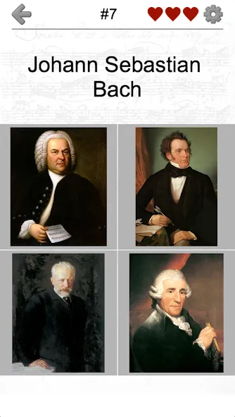 Famous Composers Portrait Quiz [МОД: Много денег, Монет и Все открыто] Screenshot 2