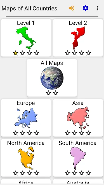 Maps of All Countries Geo-Quiz [МОД: Деньги, Монеты и Меню MOD] Screenshot 3