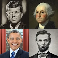 Скачать US Presidents and History Quiz [МОД: Меню, Бесконечные монеты и Открытые уровни] | Взлом US Presidents and History Quiz на Андроид