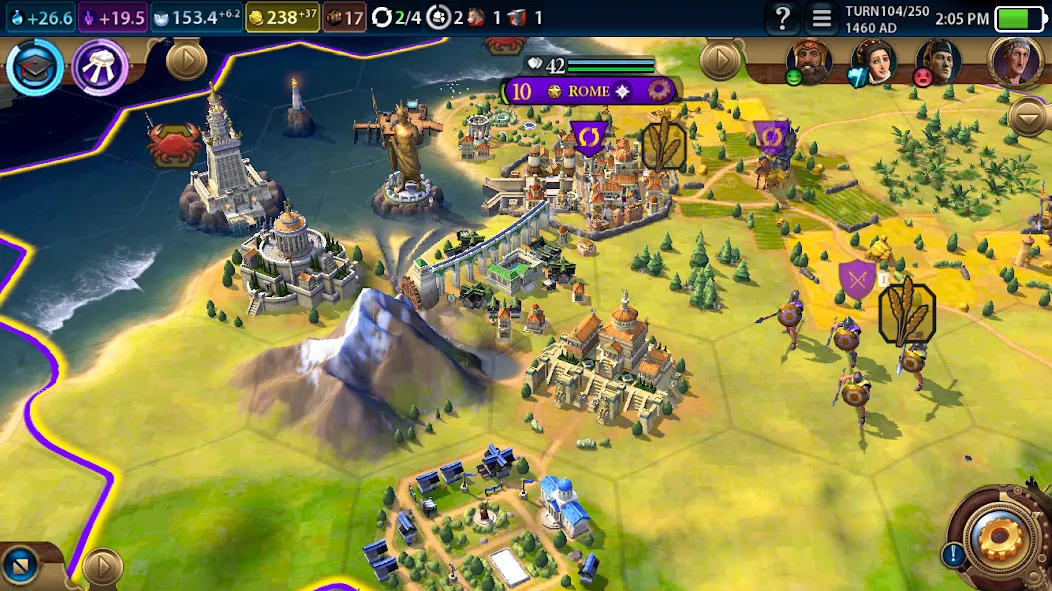 Civilization VI - Build A City (Цивилизация ) [МОД: Все открыто, Дополнительные деньги и Меню MOD] Screenshot 1