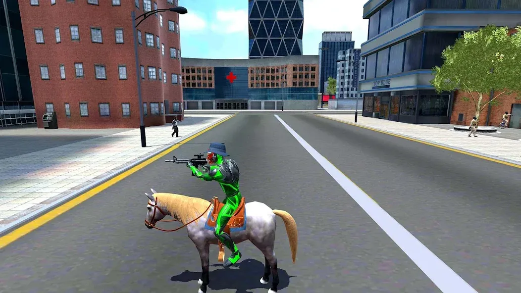 Rope Frog Ninja Hero Car Vegas (Роуп Фрог Ниндзя Герой Кар Вегас) [МОД: Все открыто, Дополнительные деньги и Меню MOD] Screenshot 5