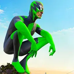 Скачать Rope Frog Ninja Hero Car Vegas (Роуп Фрог Ниндзя Герой Кар Вегас) [МОД: Все открыто, Дополнительные деньги и Меню MOD] | Взлом Rope Frog Ninja Hero Car Vegas на Андроид