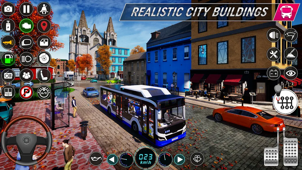 City Bus Simulator: Bus Games (Риал Сити Бас Симулятор Геймс) [МОД: Много денег, Монет и Все открыто] Screenshot 3