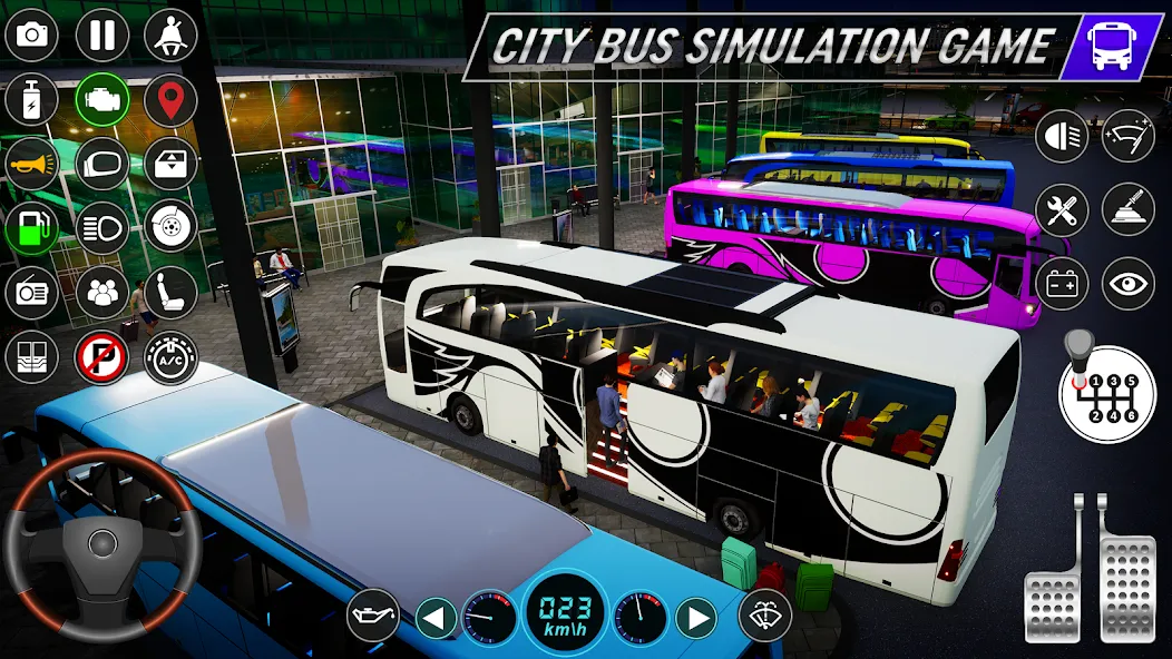 City Bus Simulator: Bus Games (Риал Сити Бас Симулятор Геймс) [МОД: Много денег, Монет и Все открыто] Screenshot 4