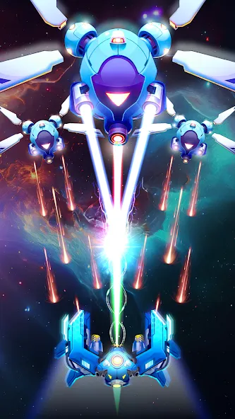 Galaxy Attack - Space Shooter (Гэлэкси Атак) [МОД: Много денег, Монет и Все открыто] Screenshot 3