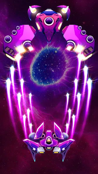 Galaxy Attack - Space Shooter (Гэлэкси Атак) [МОД: Много денег, Монет и Все открыто] Screenshot 4