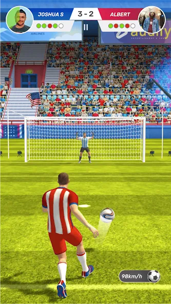 Football World - Real People (Футбол Ворлд) [МОД: Много денег, Монет и Все открыто] Screenshot 2