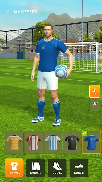 Football World - Real People (Футбол Ворлд) [МОД: Много денег, Монет и Все открыто] Screenshot 5