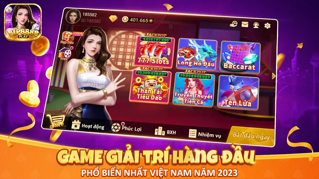 VIP8888 Play - Sòng Bạc ONLINE (ВИП8888 Плей) [МОД: Деньги, Монеты и Меню MOD] Screenshot 1