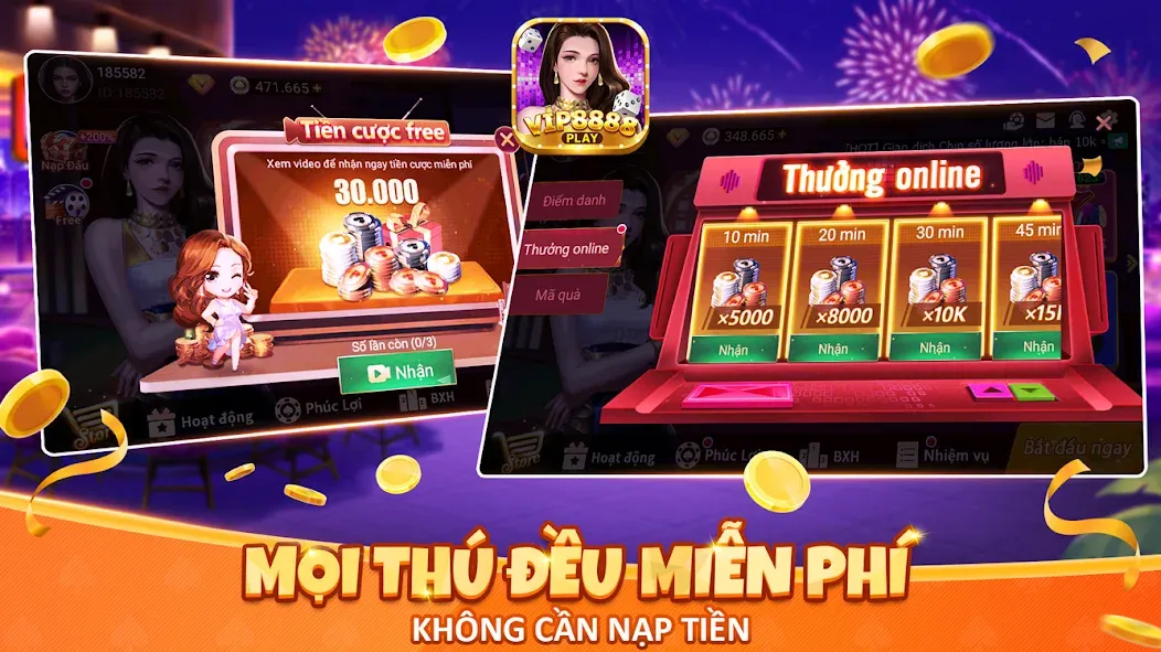 VIP8888 Play - Sòng Bạc ONLINE (ВИП8888 Плей) [МОД: Деньги, Монеты и Меню MOD] Screenshot 2
