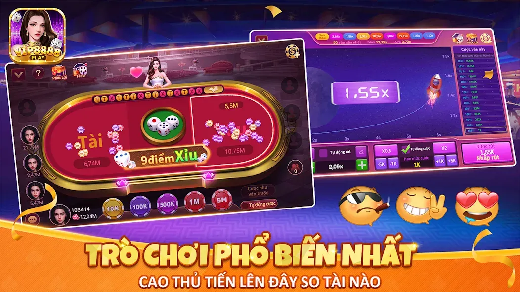 VIP8888 Play - Sòng Bạc ONLINE (ВИП8888 Плей) [МОД: Деньги, Монеты и Меню MOD] Screenshot 3