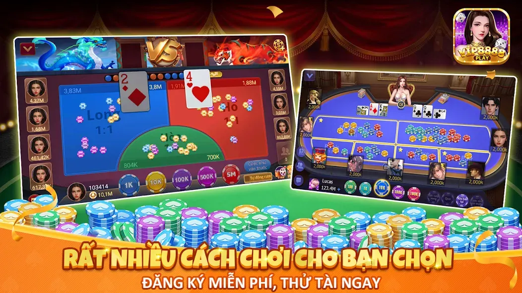 VIP8888 Play - Sòng Bạc ONLINE (ВИП8888 Плей) [МОД: Деньги, Монеты и Меню MOD] Screenshot 4