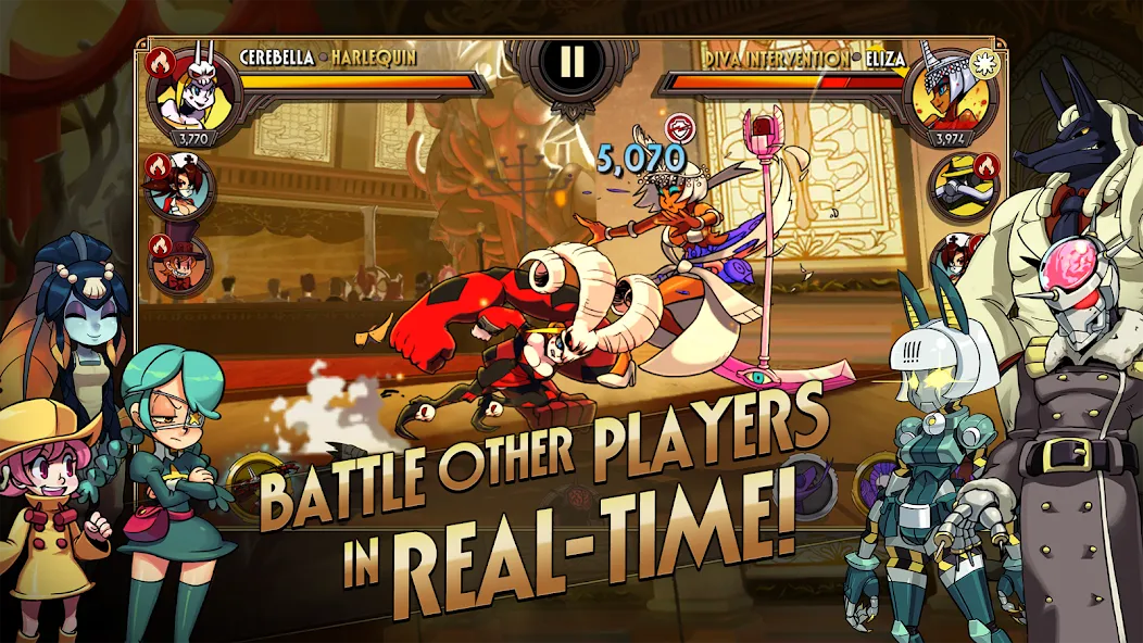 Skullgirls: Fighting RPG (Скулгрлз) [МОД: Много монет, Открытые уровни и Мега MOD] Screenshot 2