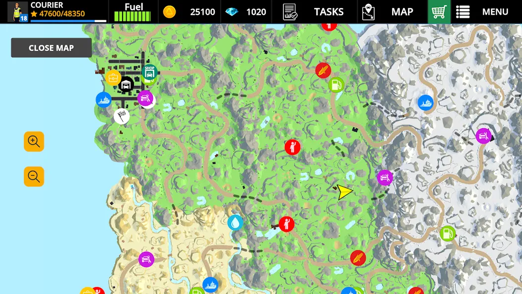 Driving Zone: Offroad Lite (Драйвинг зоне) [МОД: Меню, Бесконечные монеты и Открытые уровни] Screenshot 4