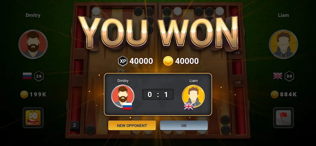 Backgammon Champs - Board Game (Бэкгаммон Чемпс) [МОД: Меню, Бесконечные монеты и Открытые уровни] Screenshot 4