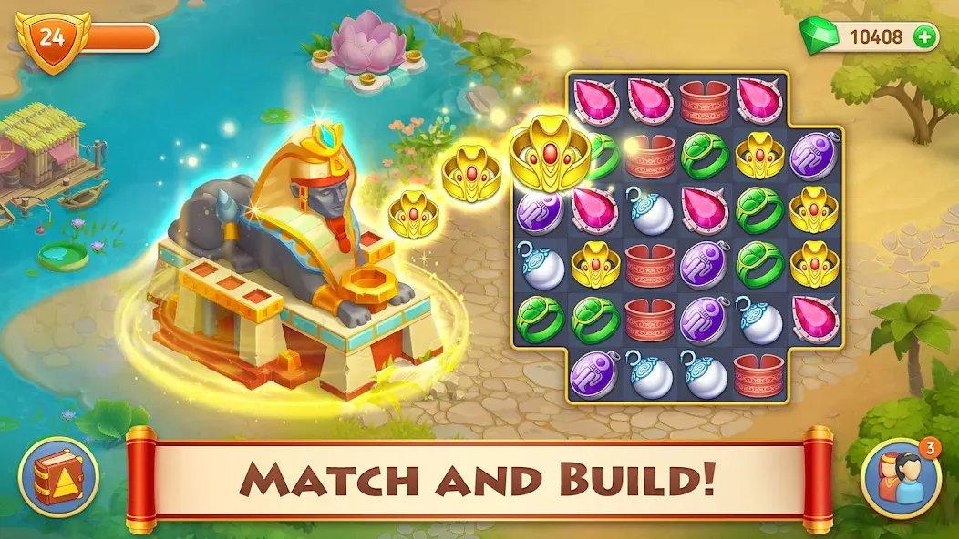 Cradle of Empires: 3 in a Row (Кредл оф Эмпайрс) [МОД: Много монет, Открытые уровни и Мега MOD] Screenshot 1