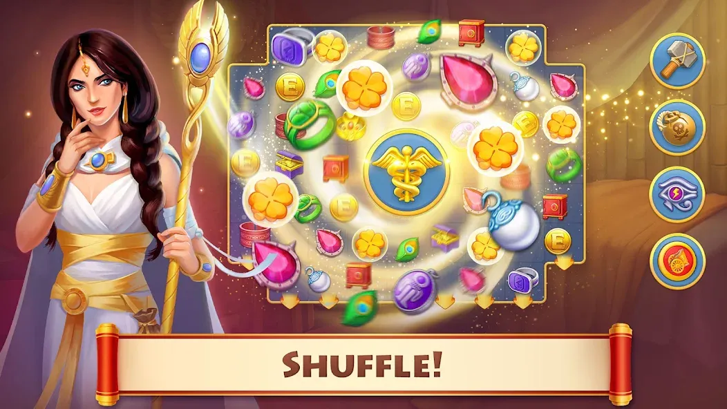 Cradle of Empires: 3 in a Row (Кредл оф Эмпайрс) [МОД: Много монет, Открытые уровни и Мега MOD] Screenshot 2