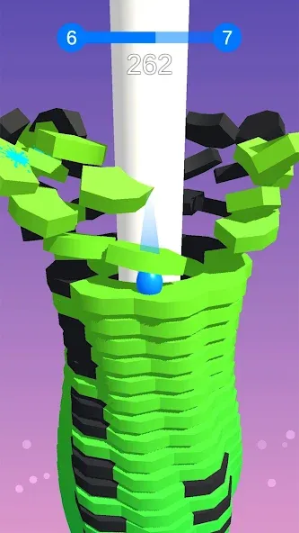 Stack Ball - Crash Platforms (Стэк Болл) [МОД: Много денег, Монет и Все открыто] Screenshot 3