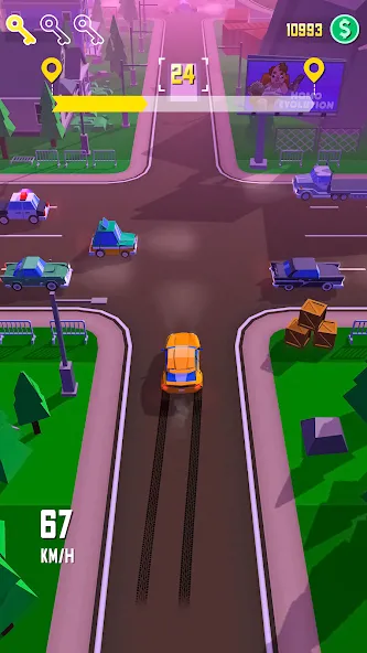 Taxi Run: Traffic Driver (Такси Ран) [МОД: Много монет, Открытые уровни и Мега MOD] Screenshot 1