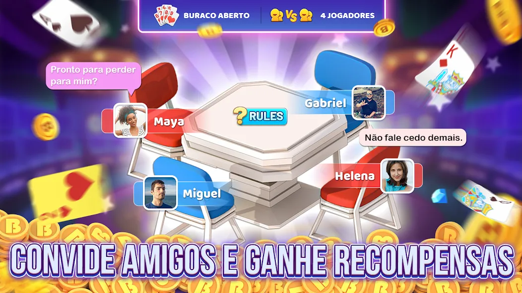 Bacana Games: Buraco & Slots (Бакана Геймс) [MOD: Много монет/Энергии] - Скриншот 3