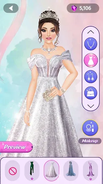 Dress Up Fashion: Makeup Games [МОД: Все открыто, Дополнительные деньги и Меню MOD] Screenshot 2