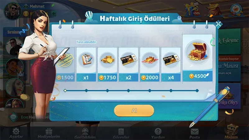 101 Okey VIP (Окей ВИП) [МОД: Деньги, Монеты и Меню MOD] Screenshot 3