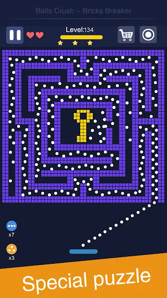 Balls Crush - Bricks Breaker (Боллз Краш) [МОД: Деньги, Монеты и Меню MOD] Screenshot 2