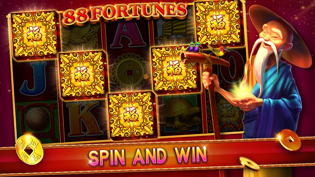 88 Fortunes Casino Slot Games (Форчунс) [МОД: Много монет, Открытые уровни и Мега MOD] Screenshot 1