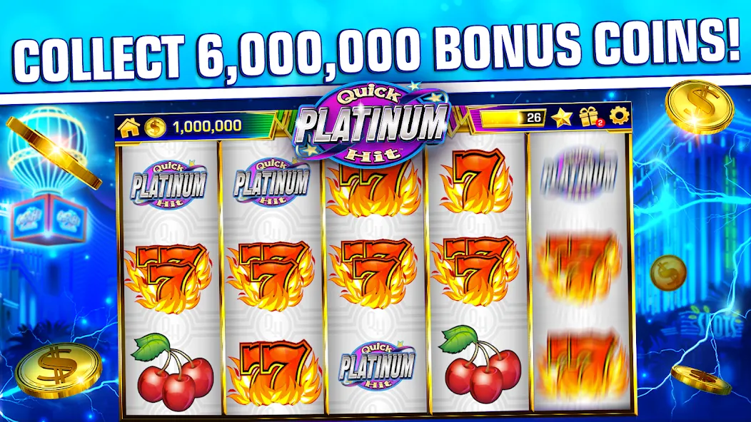 Quick Hit Casino Slot Games (Куик Хит Казино) [МОД: Меню, Бесконечные монеты и Открытые уровни] Screenshot 2