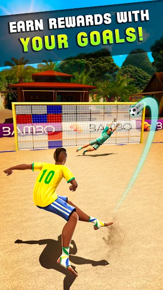 Shoot Goal — Beach Soccer Game (Шут) [MOD: Все разблокировано] - Скриншот 2