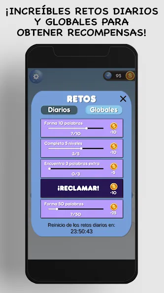 Conecta - Juego de Palabras (Сонекта) [МОД: Бесконечные деньги, Монеты и Мега MOD] Screenshot 4