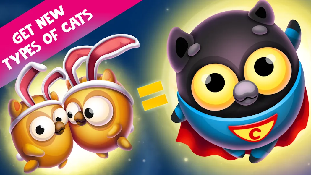 Space Cat Evolution: Kitty col [МОД: Много монет, Открытые уровни и Мега MOD] Screenshot 5