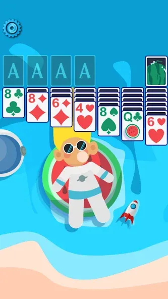Solitaire Space™ (Солярис Спейс) [МОД: Меню, Бесконечные монеты и Открытые уровни] Screenshot 1