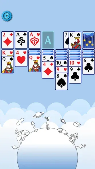 Solitaire Space™ (Солярис Спейс) [МОД: Меню, Бесконечные монеты и Открытые уровни] Screenshot 2
